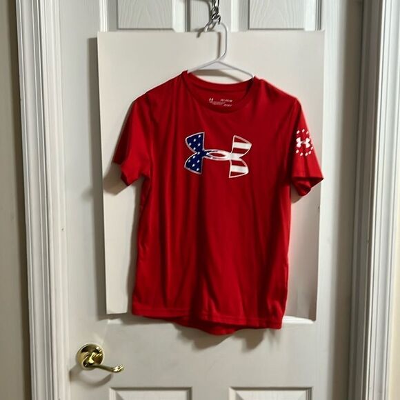 Patriotic youth boys Under Armour XL tshirt. - Picture 1 of 4